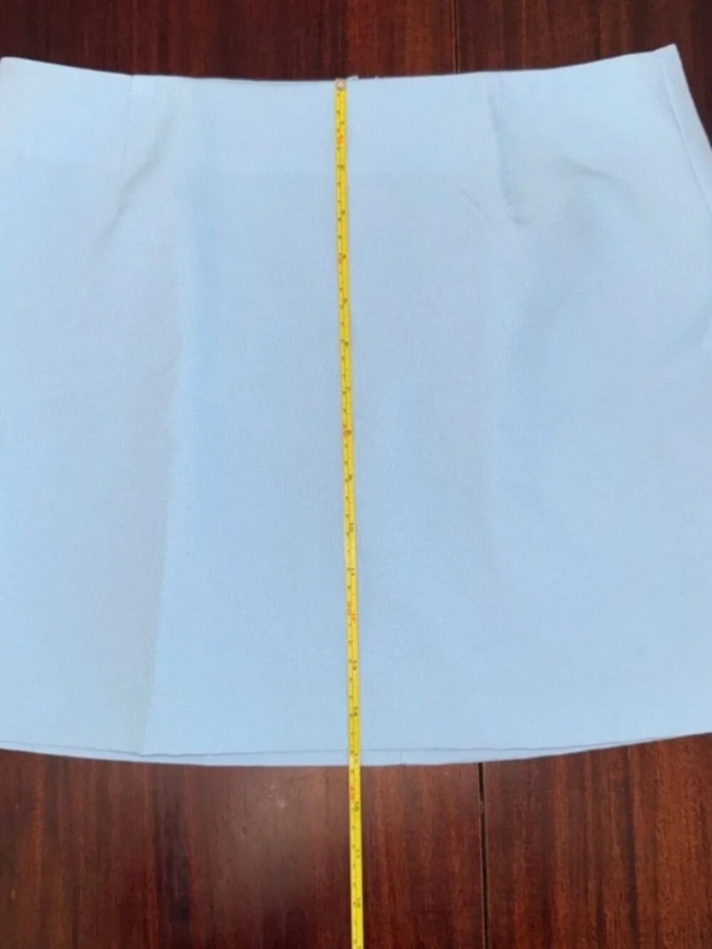 Miss Selfridge Baby Blue A-Line Mini Skirt Size 8